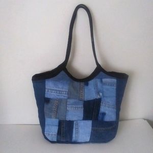 Handmade Patchwork Bag 14"×10"×4" & 10" Drop Fully Lined